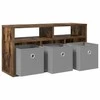 TV staliukas Žemas stalas su stalčių Rūkyta ąžuolas 72 x 22,5 x 38 cm