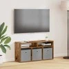 TV staliukas Žemas stalas su stalčių Senas medis 87 x 27,5 x 43 cm