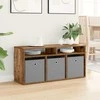 TV staliukas Žemas stalas su stalčių Senas medis 102 x 32 x 48,5 cm