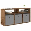 TV staliukas Žemas stalas su stalčių Senas medis 87 x 27,5 x 43 cm