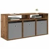 TV staliukas Žemas stalas su stalčių Senas medis 102 x 32 x 48,5 cm