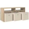 TV staliukas Žemas stalas su stalčių Sonoma ąžuolas 87 x 27,5 x 43 cm