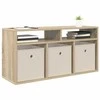 TV staliukas Žemas stalas su stalčių Sonoma ąžuolas 87 x 27,5 x 43 cm