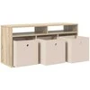 TV staliukas Žemas stalas su stalčių Sonoma ąžuolas 102 x 32 x 48,5 cm