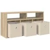 TV staliukas Žemas stalas su stalčių Sonoma ąžuolas 72 x 22,5 x 38 cm