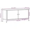 TV staliukas Televizoriaus spintelė Amatininkų ąžuolas 100 x 35 x 45 cm