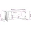 TV staliukas TV vienetai 105 x 33 x 46 cm Balta Apdirbta mediena