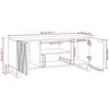 TV staliukas TV vienetai 105 x 33 x 46 cm graikinis riešutmedis