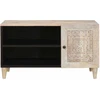 TV vienetai su lentyna Balta 80 x 33 x 46 cm Apdirbta mediena