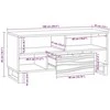 TV vienetai 100 x 33 x 46 cm Balta Apdirbta mediena
