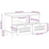 TV vienetai Balta 70 x 33 x 46 cm Apdirbta mediena