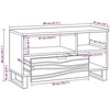 TV vienetai 80 x 33 x 46 cm Ruda Apdirbta mediena