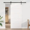 Tvarto durys Balta 100 x 2,5 x 208 cm Pušies medienos masyvas