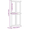 Tvarto durys CORONA 100 x 210 cm Pušies medienos masyvas