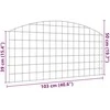 Tvenkinio tvoros rinkinys 5 vnt. 100 x 50 cm Plienas Žalia