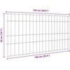 Tvenkinio tvoros rinkinys 5 pcs Žalia 100 x 50 cm Plienas