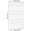 Tvenkinio tvoros rinkinys 8 pcs Žalia 50 x 80 cm Plienas
