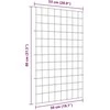 Tvenkinio tvoros rinkinys 8 pcs Žalia 50 x 80 cm Plienas