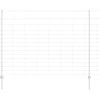 Lauko laukinė tvora su stulpais 50 x 1,6 m Sidabrinė Tinklelis