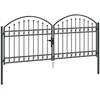 Tvora vartai ASSEN 301 x 175,5 cm Plienas Pilka Užrakintas