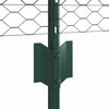 Hexagonal Fence with Post 25 x 0,6 m PVC dengtas plienas Žalia