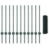 Hexagonal Fence with Post 25 x 0,8 m PVC dengtas plienas Žalia