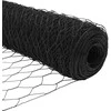 Hexagonal Fence with Post 10 x 0,5 m PVC dengtas plienas Pilka