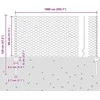 Hexagonal Fence with Post 10 x 0,8 m PVC dengtas plienas Žalia