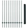 Hexagonal Fence with Post 25 x 1,4 m PVC dengtas plienas Žalia