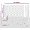 Hexagonal Fence with Post 25 x 0,6 m Galvanizuotas plienas