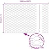 Heksagonalinė tvoros tvirtinimo sistema 100 x 0,8 m Pilka
