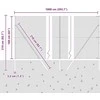Pagrindo Suvirintas Vielos Tvora 10 x 1,6 m (Plotis x Aukštis)
