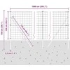 Lauko Euro tvoros gruntinis tvirtinimas 10 x 1 m Sidabrinė