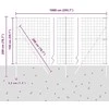 Lauko Euro tvoros gruntinis tvirtinimas 10 x 1,5 m Sidabrinė