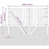 Heksagonalinė tvoros tvirtinimo sistema 100 x 0,6 m Žalia