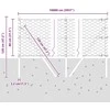 Heksagonalinė tvoros tvirtinimo sistema 100 x 0,8 m Žalia