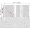 Pagrindo Suvirintas Vielos Tvora 50 x 1 m (Plotis x Aukštis)