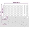 Hexagonal Fence with Post 50 x 0,6 m PVC dengtas plienas Žalia
