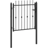 Tvora vartai ASTEN 100 x 100 cm Užrakintas Metalas Juoda