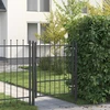 Tvora vartai ASTEN 100 x 125 cm Užrakintas Metalas Juoda