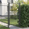 Tvora vartai ASTEN 100 x 175 cm Metalas Juoda Užrakintas