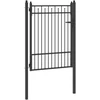 Tvora vartai BAARLO 100 x 125 cm Užrakintas Metalas Juoda