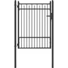 Tvora vartai BAARLO 100 x 125 cm Užrakintas Metalas Juoda