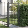 Tvora vartai BAARLO 100 x 175 cm Užrakintas Metalas Juoda