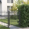 Tvora vartai DRONTEN 100 x 125 cm Užrakintas Metalas Juoda