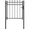 Tvora vartai HORST 100 x 100 cm Metalas Juoda Užrakintas