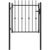 Tvora vartai HORST 100 x 100 cm Metalas Juoda Užrakintas