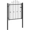 Tvora vartai HORST 100 x 100 cm Metalas Juoda Užrakintas