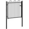 Tvora vartai HORST 100 x 100 cm Metalas Juoda Užrakintas