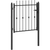 Tvora vartai HORST 100 x 100 cm Metalas Juoda Užrakintas